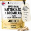 Liposomal Nattokinase 4000 FU + Bromelain 200mg - Suporte à Circulação e Saúde Cardiovascular
