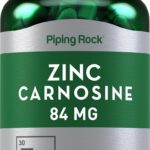 Piping Rock Zinco e L-Carnosina 84mg - Suplemento Imunológico e Digestivo em Cápsulas