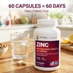 Dr. Berg Zinc 30 mg - Fórmula Imunológica 7 em 1 com Zinco, Vitamina D e Selênio - 8