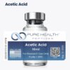 Ácido Acético Pure Health Peptides 10mL - Reagente Químico para Pesquisa e Ajuste de pH