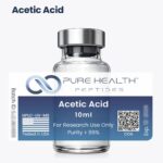 Ácido Acético Pure Health Peptides 10mL - Reagente Químico para Pesquisa e Ajuste de pH