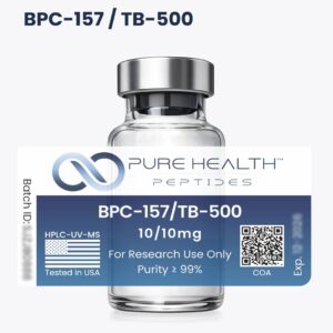BPC-157/TB-500 Pure Health Peptides 5/5mg - Peptídeos para Pesquisa em Laboratório - 5/5mg