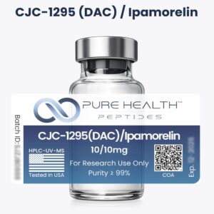 CJC-1295 (DAC) e Ipamorelin 10mg - Peptídeos para Pesquisa Avançada em Laboratório - 5/5mg