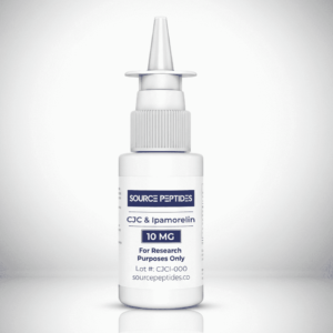 CJC 1295 No DAC (5MG) e Ipamorelin (5MG) - Spray Nasal Pronto para Uso com Peptídeos