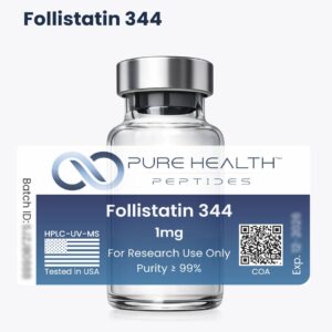 Follistatin 344 Pure Health Peptides 1mg - Material de Referência para Pesquisa Analítica