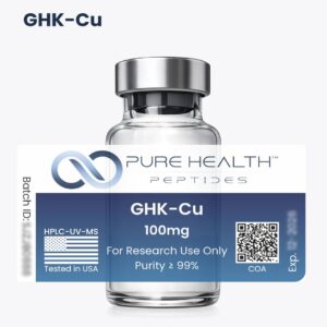 GHK-Cu Pure Health Peptides 50mg - Peptídeo Sintético para Pesquisa em Laboratório - 50mg