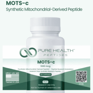 MOTS-c Peptídeo Sintético 500mcg - Pesquisa em Sinalização Mitocondrial e Bioquímica - 500mcg/cap
