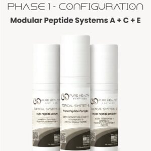 Configuração da Fase 1 – Peptídeos Modulares A+C+E Pure Health Peptides - Suporte Natural à Saúde