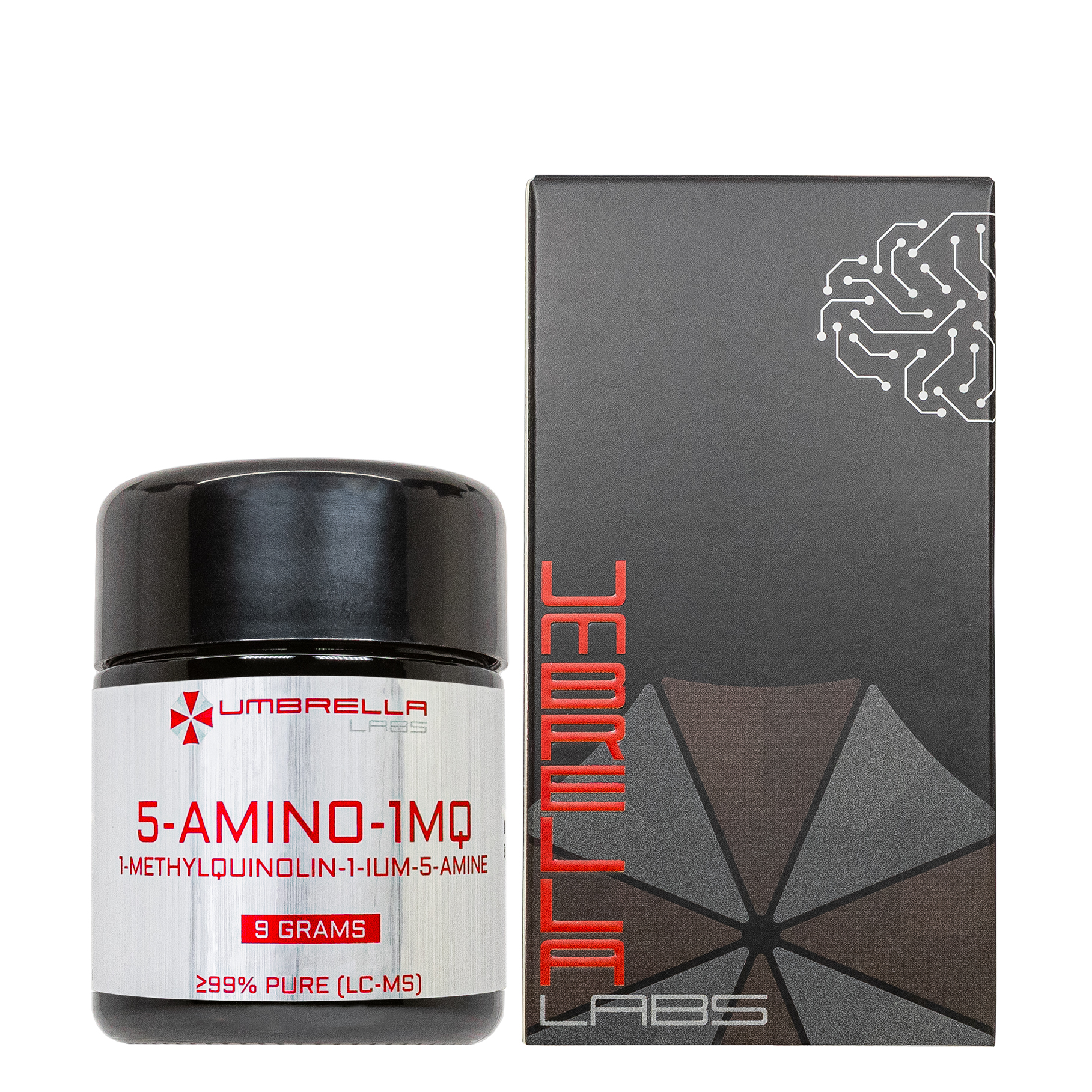 Pó Nootrópico 5-Amino-1MQ Umbrella Labs 9 Gramas – Pesquisa em Laboratório Avançada