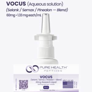 VOCUS - Pure Health Peptides 30ml - Suporte Avançado em Pesquisa com Peptídeos