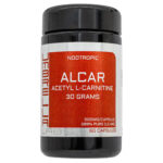 Pó Nootrópico Acetil L-Carnitina (ALCAR) Umbrella Labs 100g - Suporte Cognitivo e Aumento de Energia - 60-cápsulas-500mg-cápsula