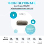 XYMOGEN Ferro Glicinato - Suplemento de Ferro de Alta Absorção para Níveis de Hemoglobina Saudáveis - 4