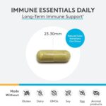 XYMOGEN Immune Essentials - 1.000 mg de Vitamina C e Extrato de Folha de Oliveira - Suporte ao Sistema Imunológico e Antioxidante - 6