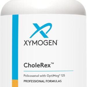 XYMOGEN CholeRex - Policosanol com Quelatos de Magnésio - Suporte para Lipídios e Saúde Cardiovascular