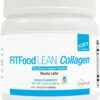 XYMOGEN FIT Lean Food Collagen - Colágeno em Pó para Recuperação Muscular e Suporte de Tecidos Conectivos - Sabor Mocha Latte - 14 Porções