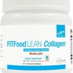 XYMOGEN FIT Lean Food Collagen - Colágeno em Pó para Recuperação Muscular e Suporte de Tecidos Conectivos - Sabor Mocha Latte - 14 Porções