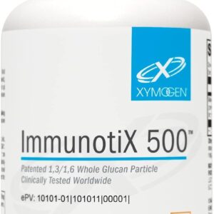 XYMOGEN ImmunotiX 500 - Suporte Imunológico Diário com Betaglucano Vegetariano e Sem Glúten