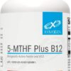 XYMOGEN 5-MTHF Plus B12 - Suplemento de Folato Biologicamente Ativo e Vitamina B12 para Suporte Nervoso e Metilação