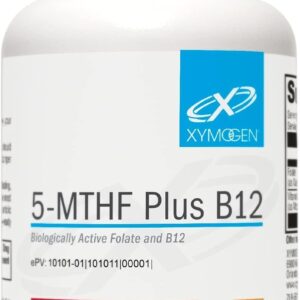 XYMOGEN 5-MTHF Plus B12 - Suplemento de Folato e Vitamina B12 para Saúde do Sistema Nervoso - 9