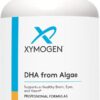 XYMOGEN DHA de Algas - Suplemento Vegano de Omega-3 DHA para Cérebro, Olhos e Imunidade