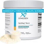 XYMOGEN OptiMag Neuro - Suporte à Saúde Cerebral e Relaxamento com Magnésio Glicinato e L-Treonato - Sabor Frutas Vermelhas - 150g - 10