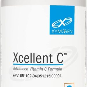 XYMOGEN Xcellent C 750mg - Vitamina C Vegana para Suporte Imunológico e Antioxidante