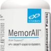 XYMOGEN MemorAll - Suporte para o Cérebro e Memória com Ginkgo Biloba e Bacopa - 60 Cápsulas