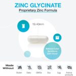 XYMOGEN Zinc Glycinate 20mg - Suplemento de Zinco Altamente Absorvível para Imunidade e Bem-Estar - 4