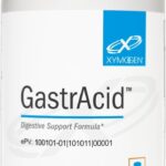 XYMOGEN GastrAcid - Fórmula Vegetariana para Equilíbrio Ácido e Saúde Digestiva com Betaína HCl e Raiz de Gentiana - 180 Cápsulas