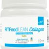 XYMOGEN FIT Lean Food Collagen - Colágeno para Recuperação Muscular e Suporte ao Tecido Conectivo - 15g de Peptídeos de Colágeno com HMB e Vitamina D3 - Sabor Baunilha - 14 Porções