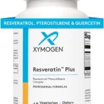 XYMOGEN Resveratin Plus - Suplemento Antioxidante com Resveratrol, Quercetina e Pterostilbeno para Saúde Celular