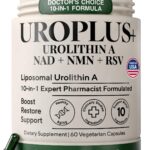 Suplemento Urolithin A 1250mg - Complexo Lipossomal 10 em 1 para Energia Celular e Longevidade