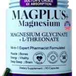 Complexo de Magnésio Lipossomal 900mg - 14 Formas de Magnésio para Suporte ao Sono, Músculos e Cérebro