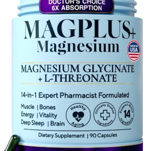 Complexo de Magnésio Lipossomal 900mg - 14 Formas de Magnésio para Suporte ao Sono, Músculos e Cérebro