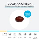 XYMOGEN CoQmax Omega 50mg - Suporte Cardiovascular com CoQ10 e Óleo de Peixe Omega-3 - 7