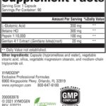 XYMOGEN GastrAcid - Fórmula Natural para Saúde Digestiva com Betaína HCl e Raiz de Genciana - 2