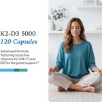 XYMOGEN K2-D3 5000 - Suplemento de Vitamina D3 e K2 para Saúde Imunológica, Óssea e Cardiovascular - 5