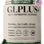 GLP-1 Plus+ - Suplemento Sinbiótico para Saúde Digestiva, Náusea e Inchaço - 60 Cápsulas