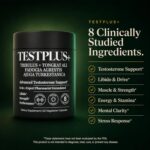 Aumentador de Testosterona Para Homens Plus+Ultra - 1.450mg com Tongkat Ali 700mg, Fadogia Agrestis e Ashwagandha - Libido e Força - 3