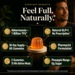 Suplemento GLP-1 8 em 1 Plus+Ultra - Controle de Apetite e Metabolismo com Akkermansia e Turma Rica - 8