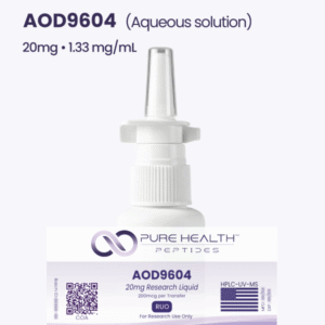AOD9604 Pure Health Peptides 100mg - Peptídeo para Controle de Peso e Queima de Gordura
