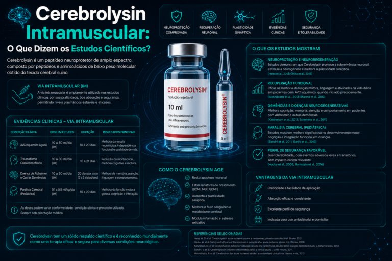 Cerebrolysin Intramuscular: O Que Dizem os Estudos Científicos?