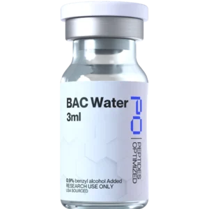 Água Bacteriostática Peptides Optimized 3 ml - Conservante para Reconstituição de Materiais de Pesquisa