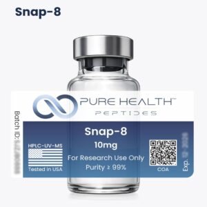 Snap-8 Peptídeo Sintético 10mg Pure Health Peptides - Pesquisa Laboratorial Avançada