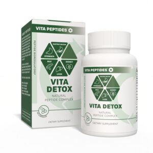Vita Detox – Complexo Bioregulador de Peptídeos Naturais da Vita Peptides 30 Cápsulas para Bem-Estar Digestivo e Metabólico