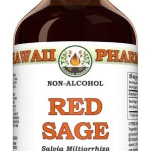 Extrato Glicerinado de Raiz de Sálvia Vermelha (Salvia Miltiorrhiza) - Extraído Naturalmente e Sem Álcool - 60ml