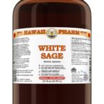 Tintura de Folhas Secas de Sálvia Branca (Salvia Apiana) - Extrato Líquido Natural Vegano de 120ml - 10