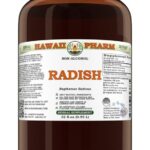 Extrato Líquido de Glicerina de Rabanete (Raphanus Sativus) - 4 fl.oz - Apoio Natural à Limpeza e Vitalidade - 10