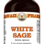 Tintura de Folhas Secas de Sálvia Branca (Salvia Apiana) - Extrato Líquido Natural Vegano de 120ml
