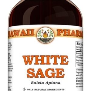 Tintura de Folhas Secas de Sálvia Branca (Salvia Apiana) - Extrato Líquido Natural Vegano de 120ml